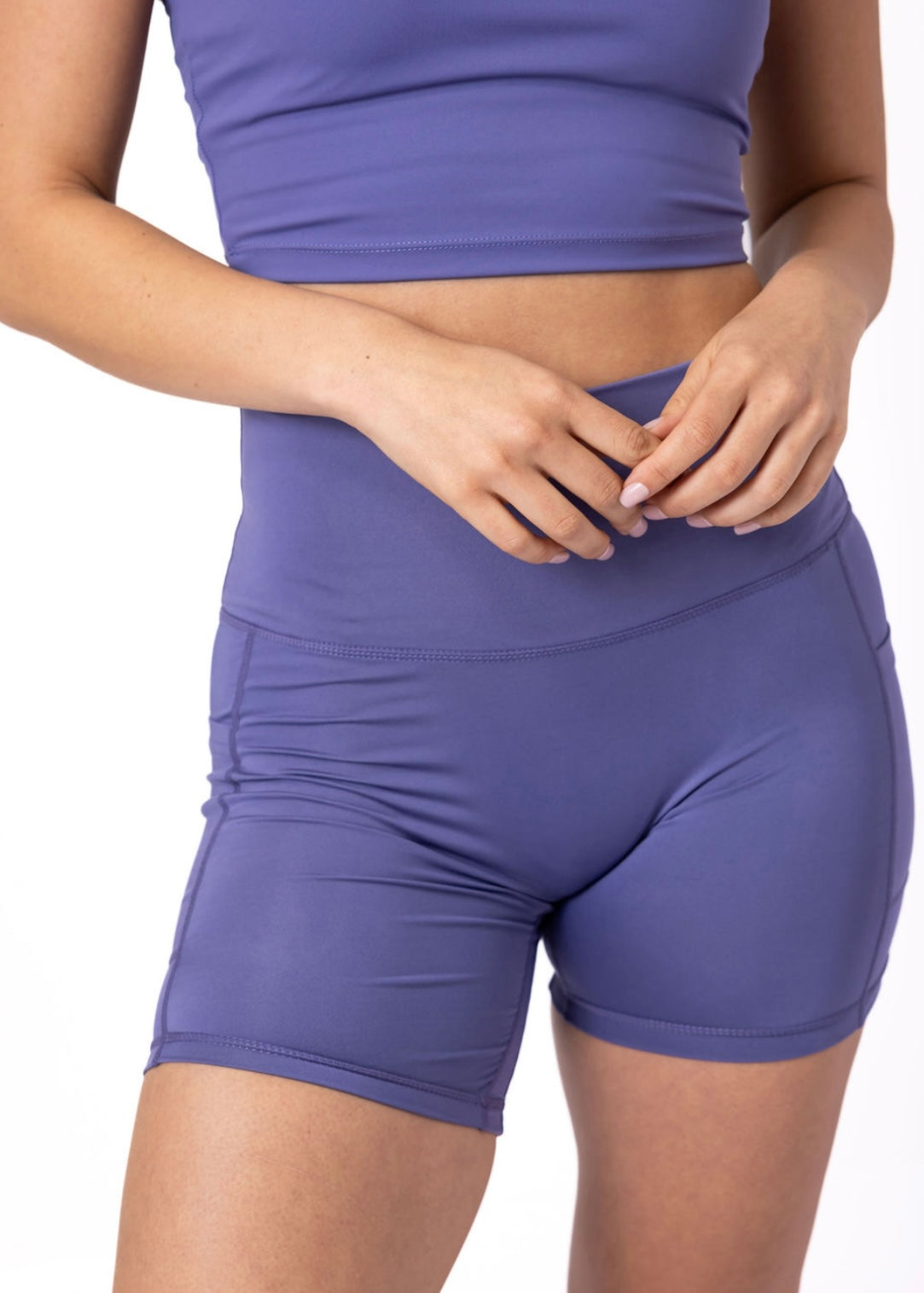 Women's RESPECT Fitted Shorts Violet