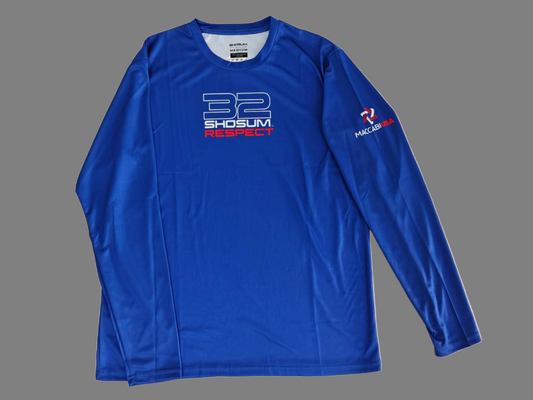 32 Collection Long-Sleeve T-Shirt (Blue)